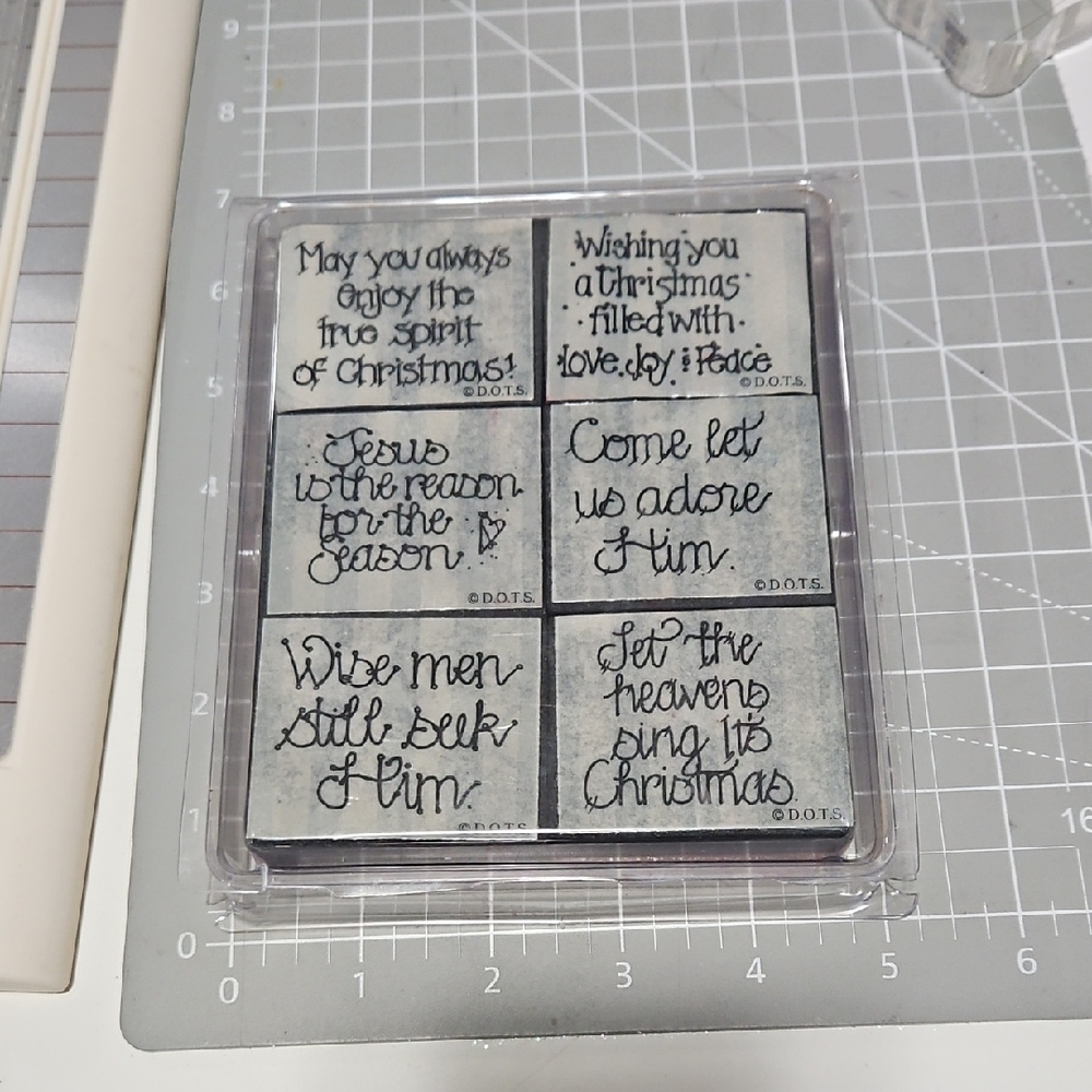 Religious Christmas D.O.T.S. rubber stamps